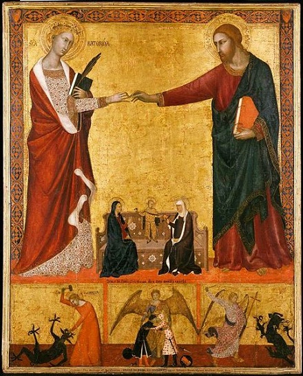 Barna da Siena. Mystic Marriage of st Catherine, volné dílo