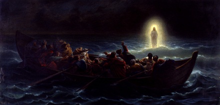 Ježíš kráčí po moři, Domínio público, https://pt.wikipedia.org