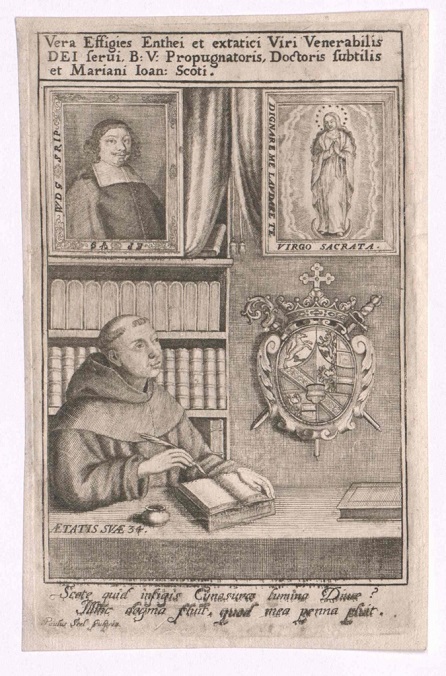Duns Scotus, Johannes - Public domain portrait engraving - PICRYL - Public Domain Media