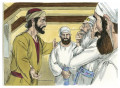 Matthew 26:14-16 Luke 22:04-5 Judas betrays Jesus, Distant Shores Media/Sweet Publishing, CC BY-SA 3.0