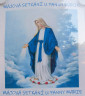 Panna Maria, plakát na Májové pobožnosti, vlastní fotka 