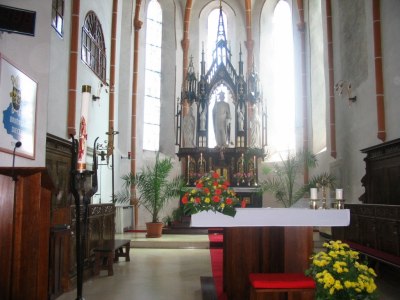 Vnitřek kostela sv. Václava