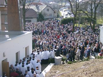 Posvěcení kostela Božího Milosrdenství a sv. Faustyny