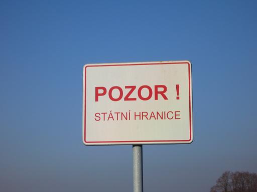 POZOR! - státní hranice