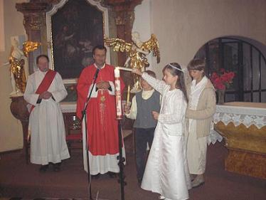1. sv. přijímání ve Śtítarech 1. sv. přijímání ve Śtítarech
