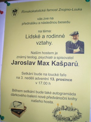 přednáška, Max Kašparů