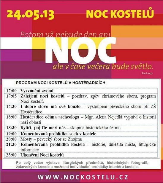 Noc kostelů - Hostěradice