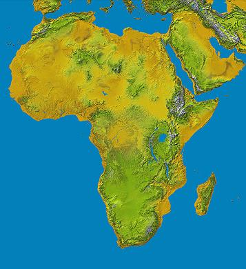 Topography of africa.jpg, NASA, public domain, wikimedia.org