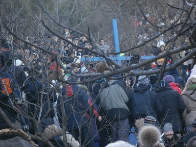 Medžugorje, foto: RT, krátce před zjevením pro Mirjanu Medžugorje, foto: RT, krátce před zjevením pro Mirjanu