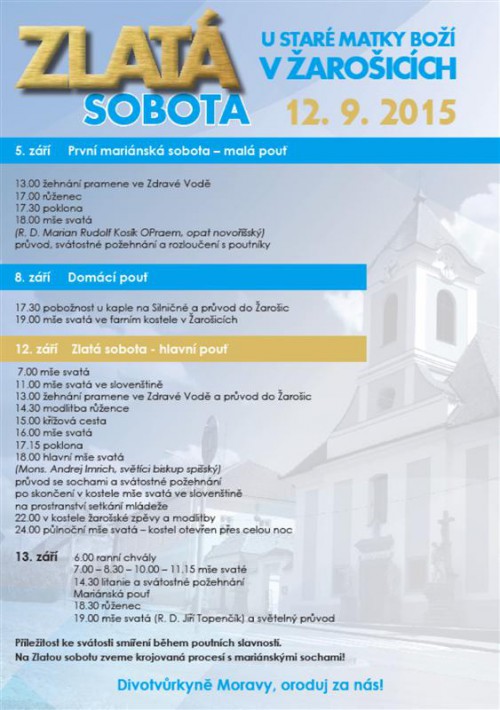 Zlatá sobota 2015