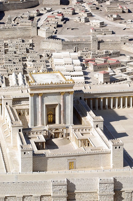 Model Druhého chrámu v Izraelském muzeu v Jeruzalémě, volné dílo, wiki...