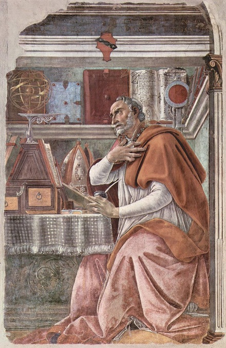 Augustin od Sandra Botticelliho (kolem r. 1480), volné dílo, 