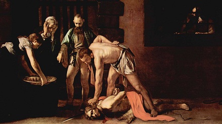 Michelangelo Caravaggio, Beheading of St John the Baptist, Public Domain, commons.wikimedia.org