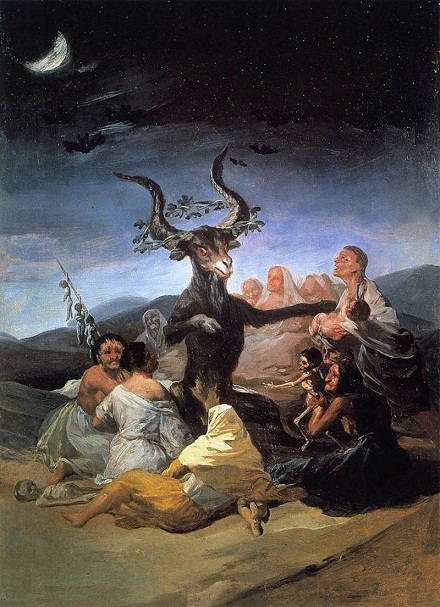 Sabbat di Francisco de Goya, (1789), volné dílo, 