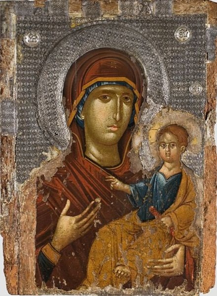 Theotokos Hodegetria, public domain, commons.wikimedia