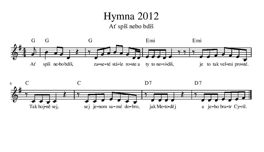 hymna velehrad 2012