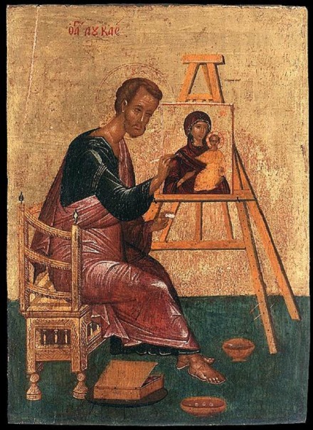 Sv. Lukáš, malíř P. Marie, volné dílo, cs.wikipedia... 
