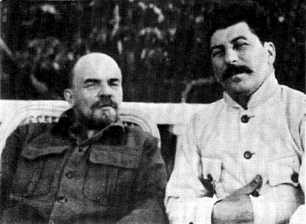 Lenin a Stalin, volné dílo, commons.wikimedia