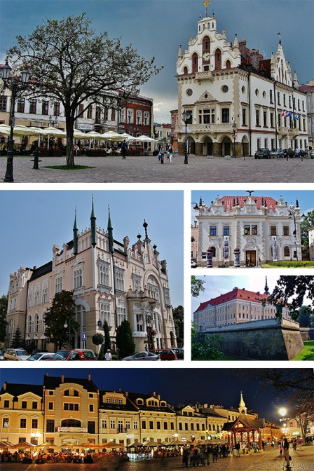 Collage of views of Rzeszów, Poland, Kinski85, CC BY-SA 3.0,  cs.wikipedia.org