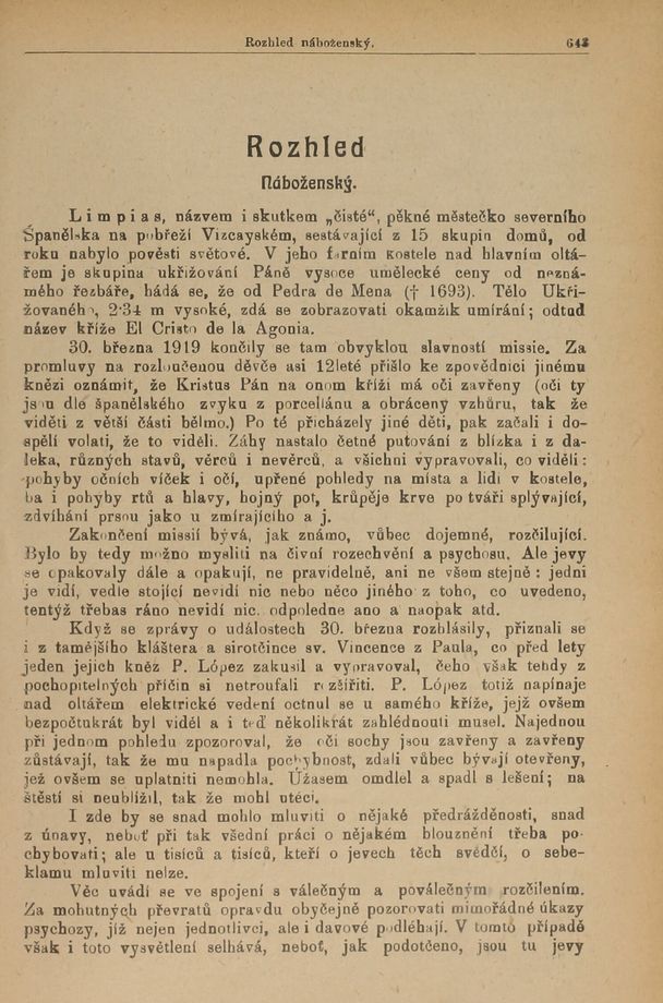 Hlídka, rok 1920, 37(11). s. 642
