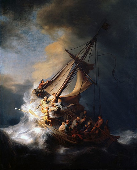 ROBERT HUFFSTUTTER, CHRIST IN THE STORM ON THE SEA OF GALILEE BY REMBRANDT, CC BY 2.0, flickr
