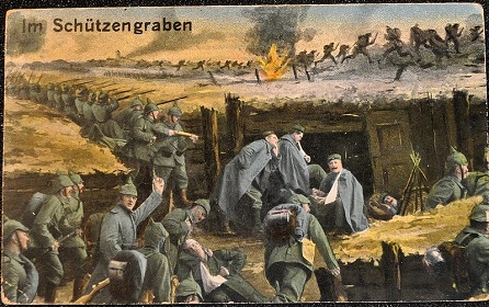 WWI postcard trench.JPG, CC BY-SA 3.0, Private collection, commons ...