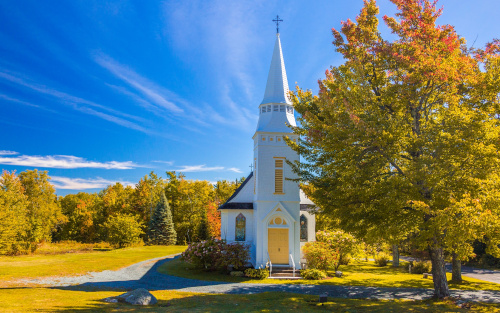 Kaple sv. Matouše v New Hampshire, volná licence, publicdomainpictures.net