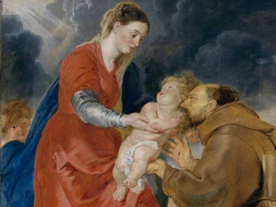 Pierre Paul Rubens, Madonna przedstawia Dzieciątko św. Franciszkowi