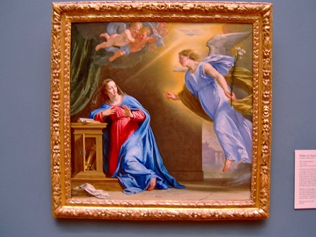Peter Roan, The Annunciation by Philippe de Champaigne, CC BY-NC 2.0, flickr, 