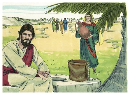 John 04:05-42 Jesus and the Samaritan woman (Nov. of 27) Distant Shores Media/Sweet Publishing, CC BY-SA 3.0
