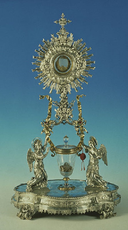  visione d'insieme dell'ostensorio del miracolo eucaristico di Lanciano,AFC photo, CC BY-SA 3.0 