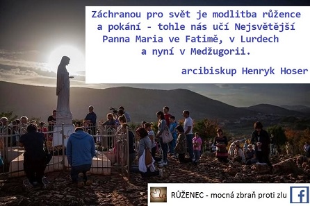 facebook - RŮŽENEC - mocná zbraň proti zlu 