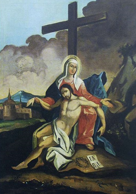 Dřevěný kostel v Kopřivnici - Křížová cesta - PICRYL - Public Domain Media