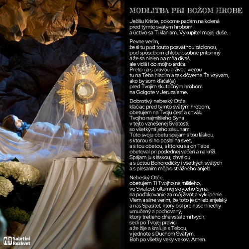 Modlitba u Božího hrobu, Saletini Rozkvet