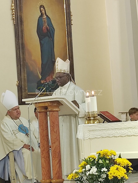 Jude Thaddeus Okolo v Otnicích, foto OÚ Otnice
