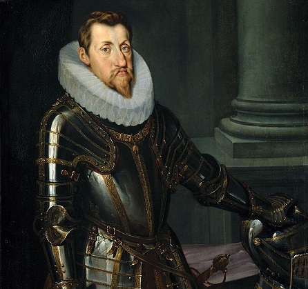 Portrét Ferdinanda II. ve zbroji Neznámý – Cropped from File:Kaiser Ferdinand II. 1614.jpg volné dílo