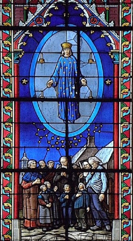 Pontmain , Basilique Vitrail GO69,  CC0 1.0