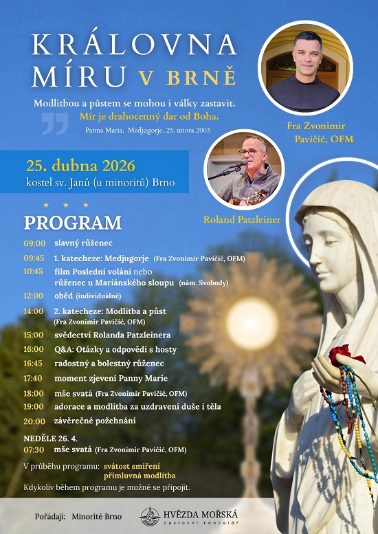 Královna Míru v Brně 25. 4. 2026