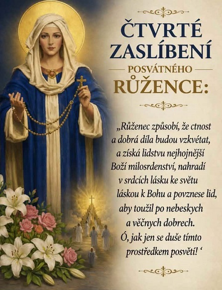 Salvator Mundi, salva nos, zaslíbení růžence 4