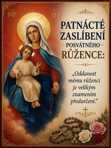 Salvator Mundi, salva nos, zaslíbení růžence 15