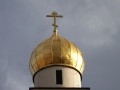 Věž a kříž pravoslavného kostela Věž a kříž pravoslavného kostela