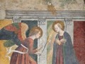Melozzo da Forlì, Zvěstování, volné dílo, cs.wikipedia. Melozzo da Forlì, Zvěstování, volné dílo, cs.wikipedia.