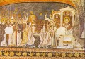 Sanclementenská freska zobrazujúca návštevu Cyrila a Metoda v Ríme. Foto: wikimedia, volné dílo