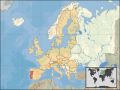 Location of Portugal within Europe, David Liuzzo, CC BY-SA 4.0, cs.wikipedia.org