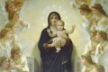 Madonna with Angels, Bouguereau, 1900, volné dílo