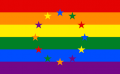 Neoficiální duhová vlajka EU, Fobos92, CC BY-SA 3.0, cs.wikipedia.org Neoficiální duhová vlajka EU, Fobos92, CC BY-SA 3.0, cs.wikipedia.org