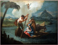 Útěk do Egypta, :Francesco fontebasso, fuga in egitto, 1759, da mattarella, Sailko, CC BY-SA 4.0 DEED